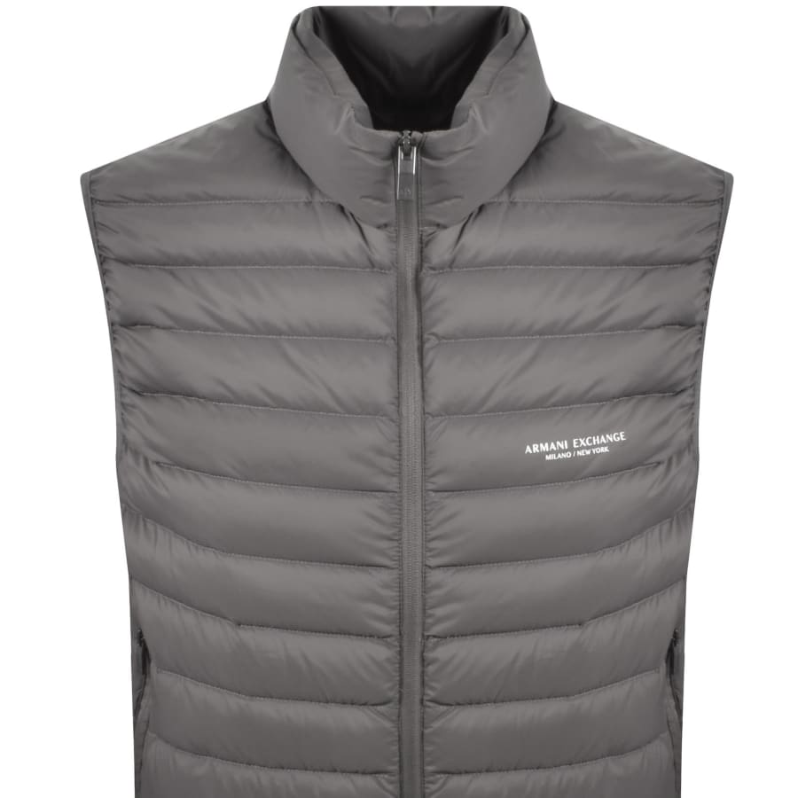 Image number 2 for Armani Exchange Down Gilet Grey