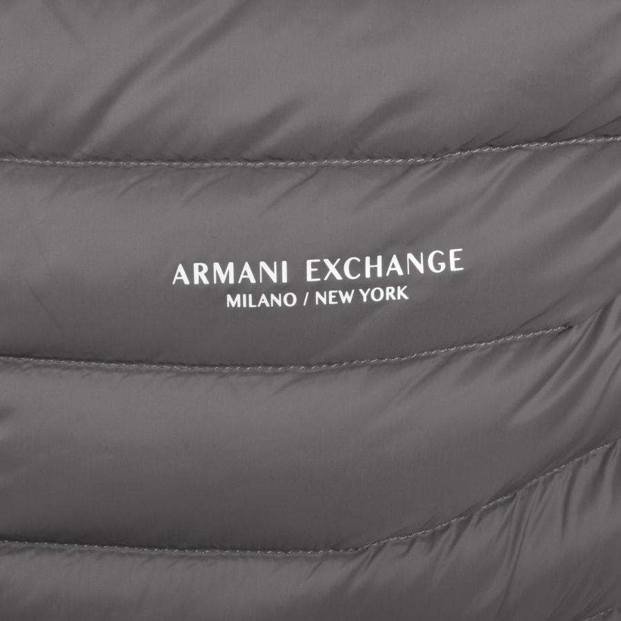 Image number 3 for Armani Exchange Down Gilet Grey
