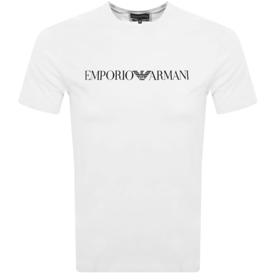 Image number 1 for Emporio Armani Crew Neck Logo T Shirt White