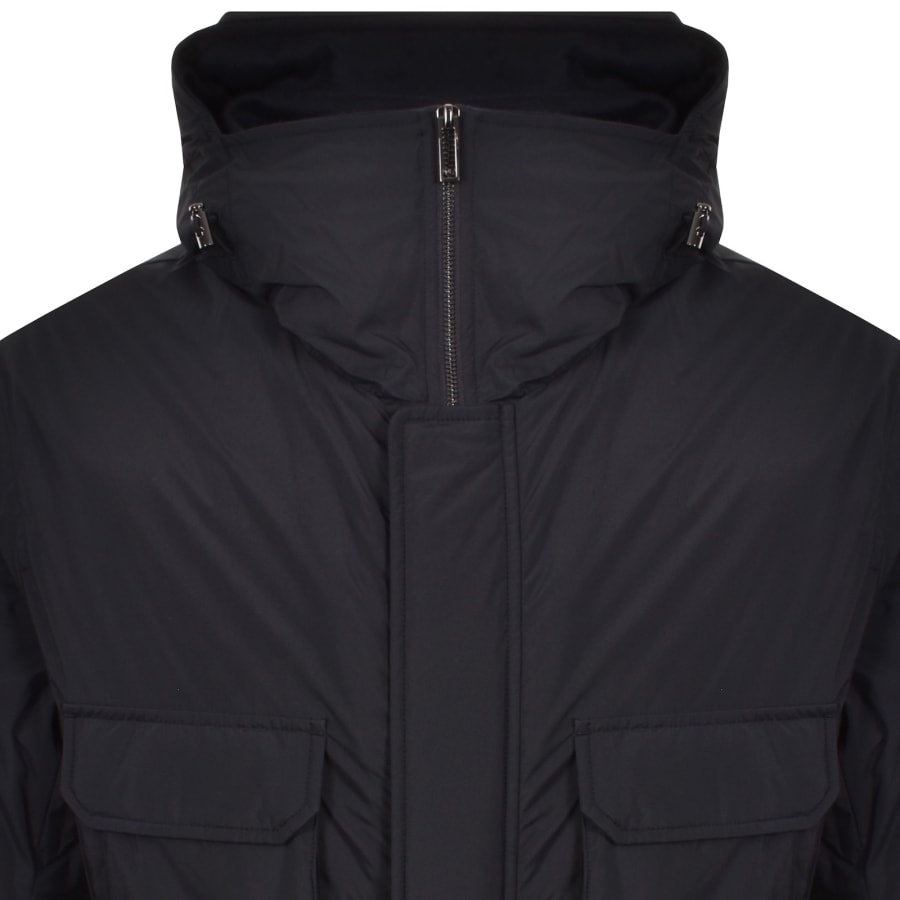 Image number 2 for Emporio Armani Padded Jacket Iconico Navy