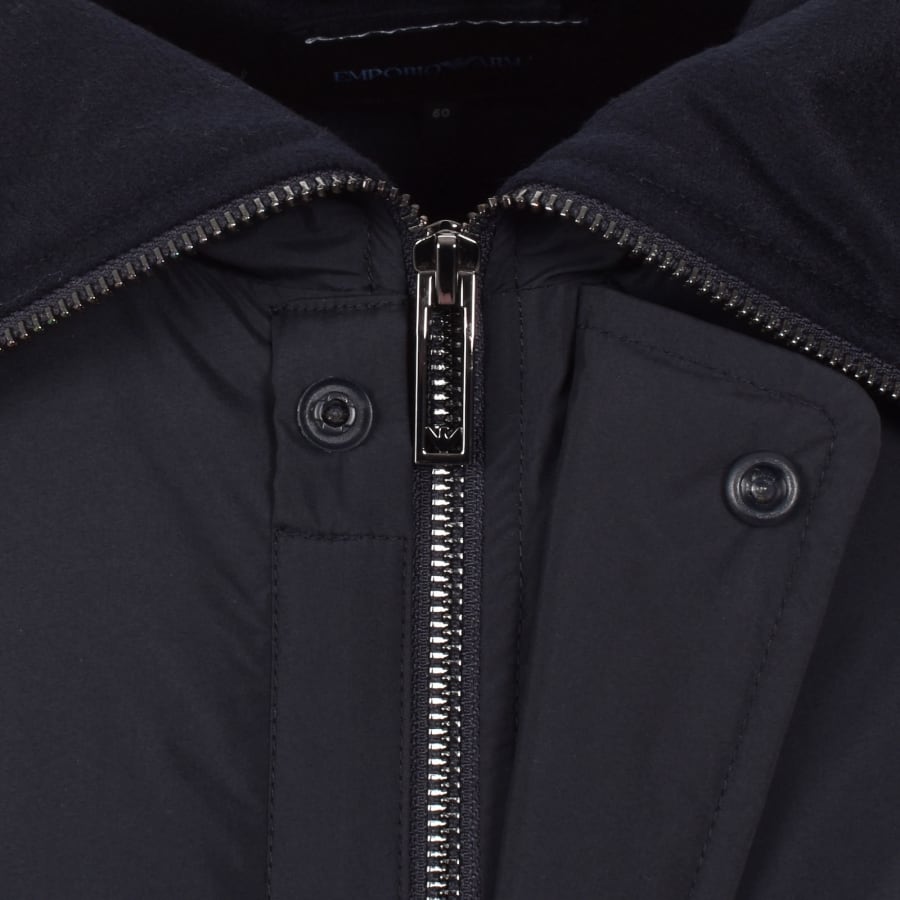 Image number 5 for Emporio Armani Padded Jacket Iconico Navy