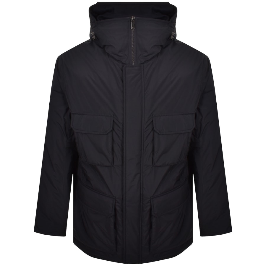 Image number 1 for Emporio Armani Padded Jacket Iconico Navy