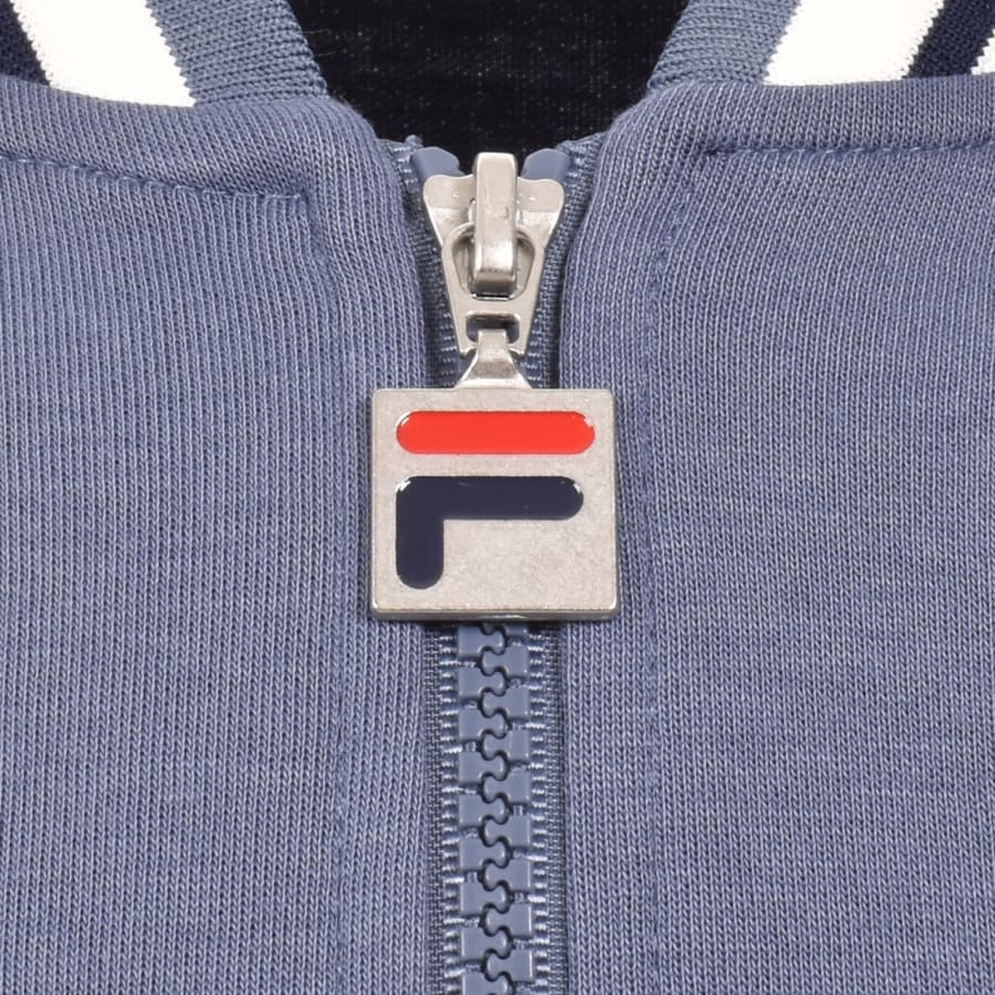 Image number 4 for Fila Settanta Baseball Track Top Indigo Blue
