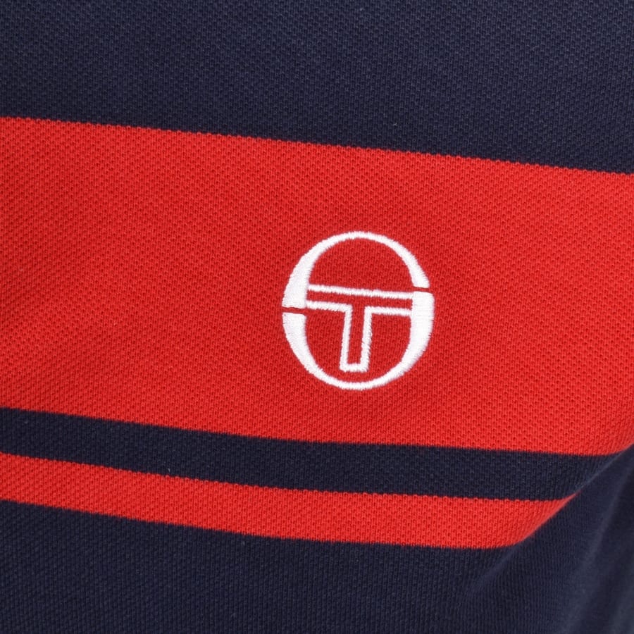 Image number 3 for Sergio Tacchini Young Line Polo T Shirt Navy