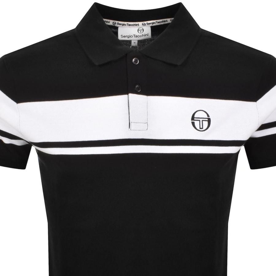 Image number 2 for Sergio Tacchini Young Line Polo T Shirt Black