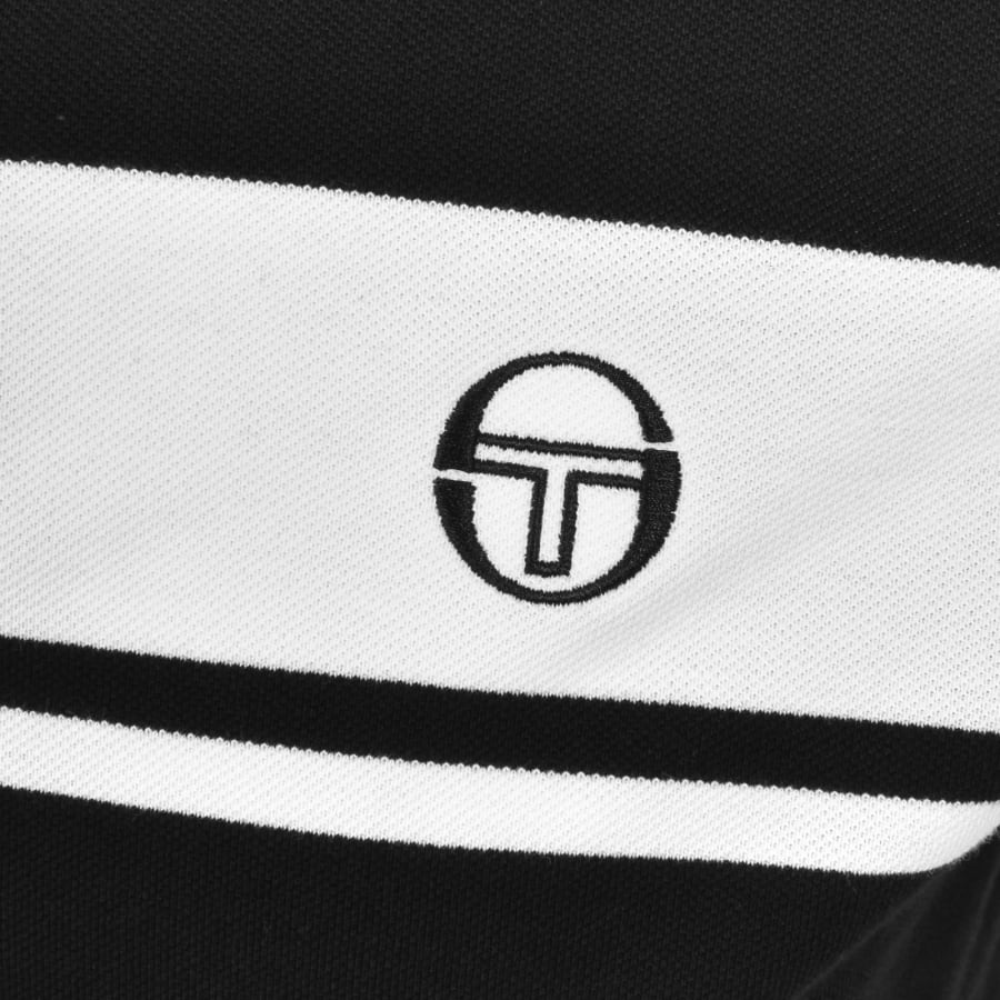 Image number 3 for Sergio Tacchini Young Line Polo T Shirt Black