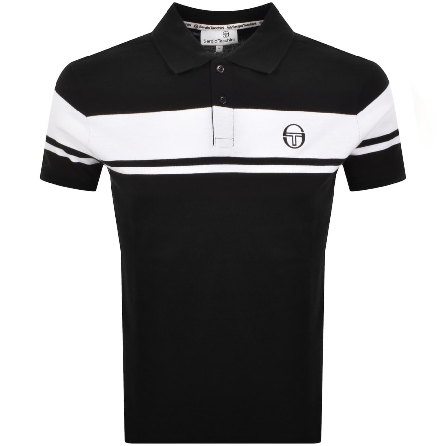 Image number 1 for Sergio Tacchini Young Line Polo T Shirt Black