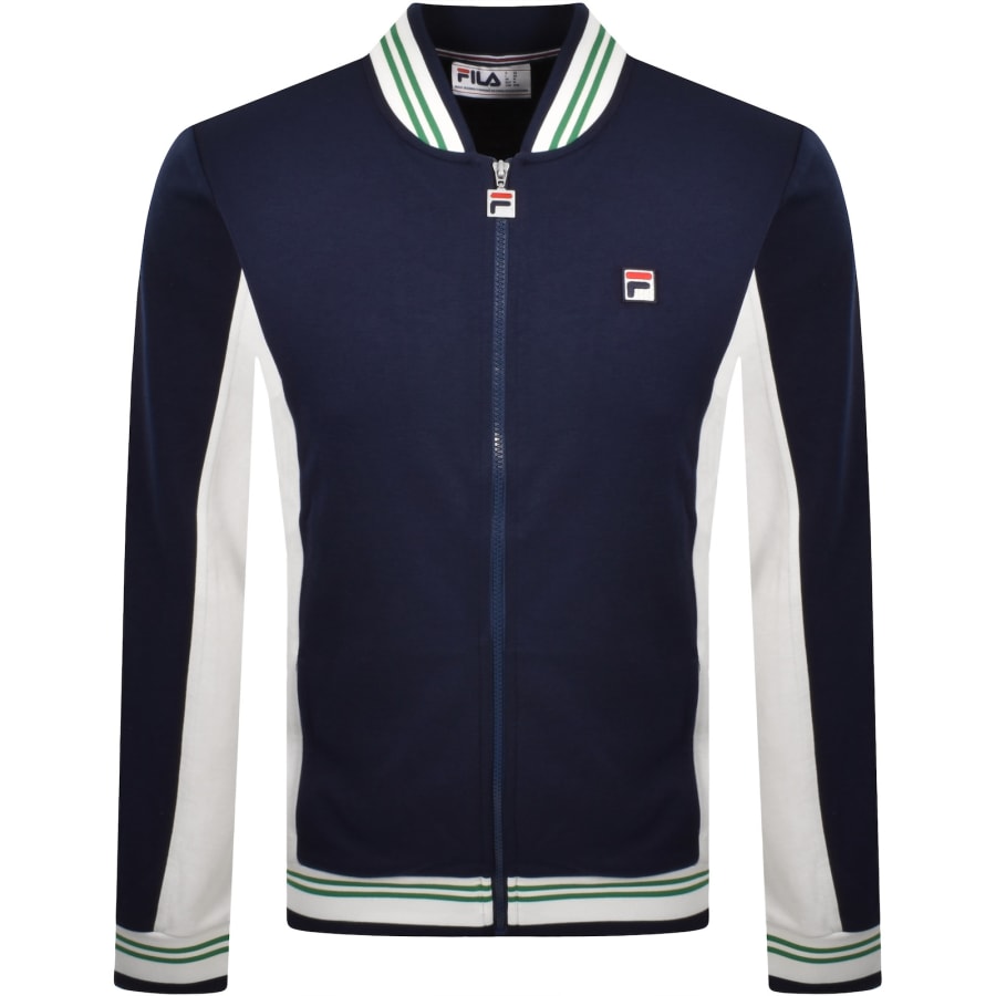 Image number 1 for Fila Settanta Baseball Track Top Fila Navy