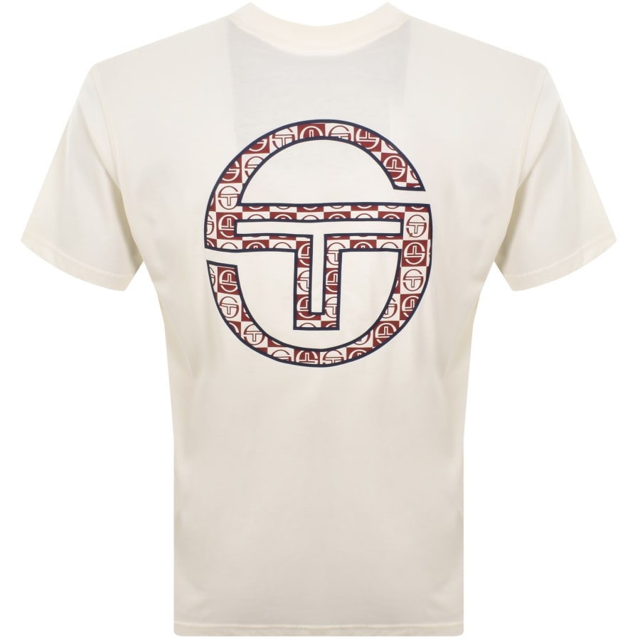 Image number 5 for Sergio Tacchini Trento T Shirt Off White