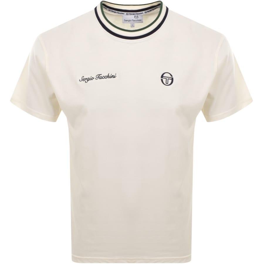 Image number 1 for Sergio Tacchini Gobarto T Shirt Cream