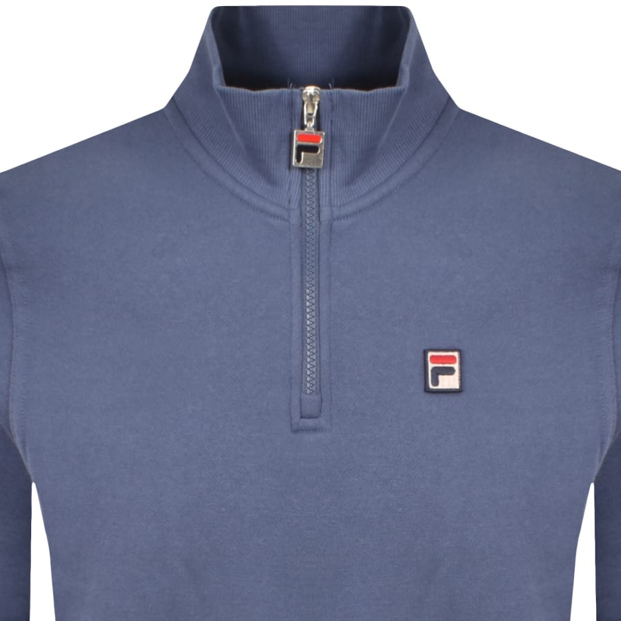 Image number 2 for Fila Quarter Zip Ramy 2 Sweatshirt Indigo Blue