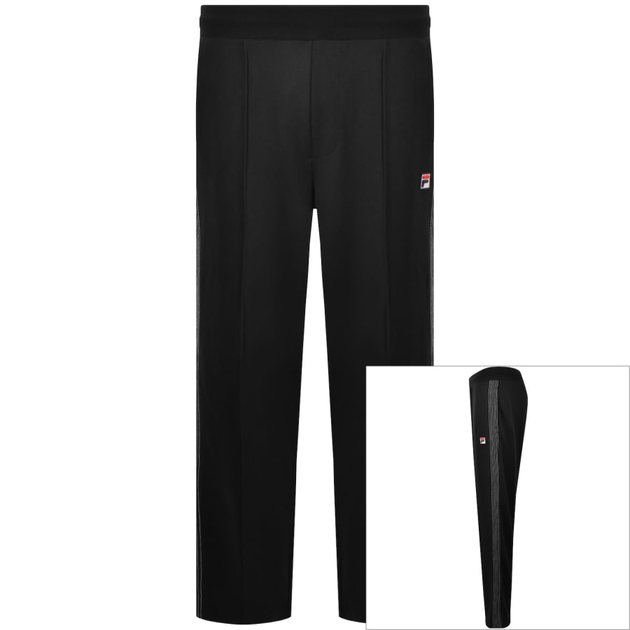 Image number 1 for Fila Tavis Contrast Stitch Joggers Black