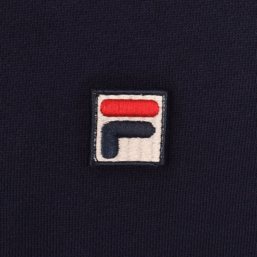 Image number 3 for Fila Tenconi Full Zip Peached Fleece Hoodie Navy