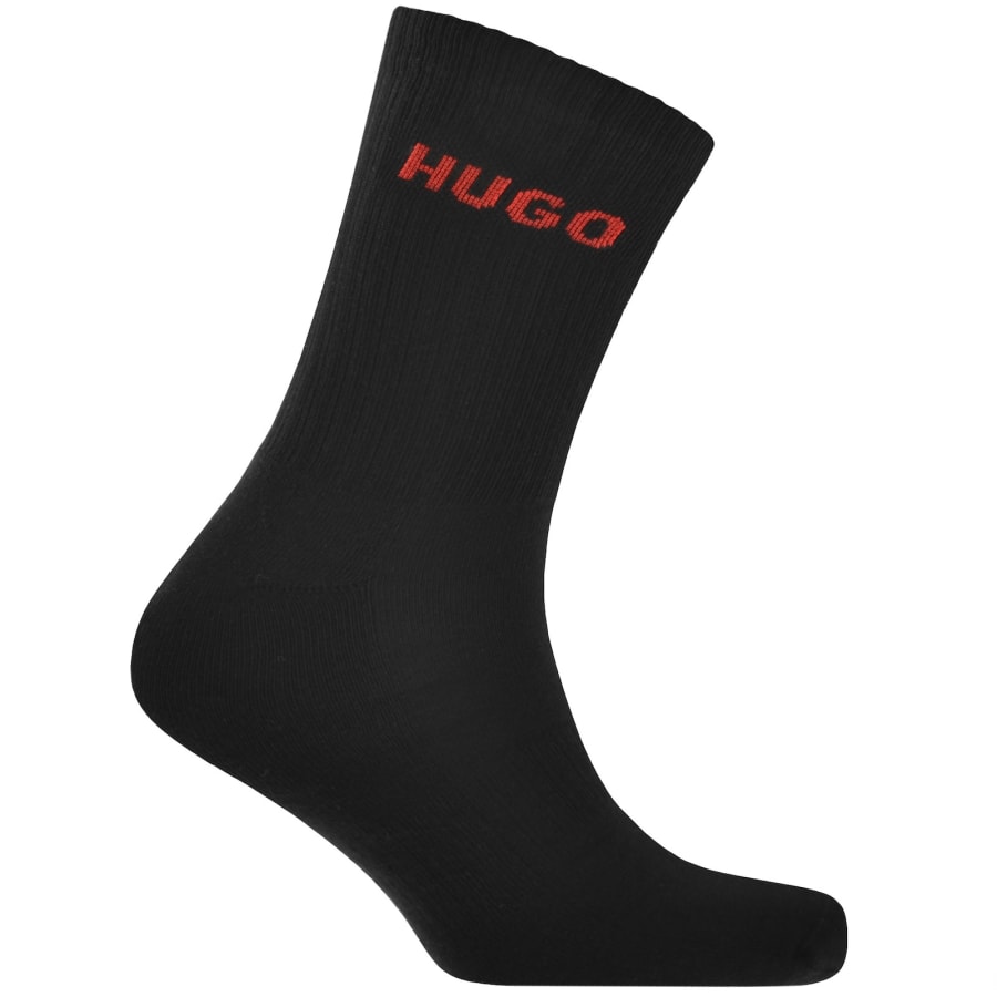Image number 2 for HUGO 3 Pack Socks in Gift Box Black