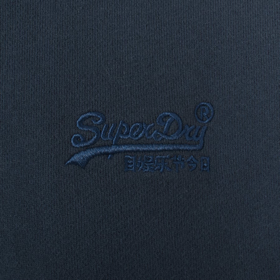 Image number 3 for Superdry Essential Logo Henley Sweatshirt Navy