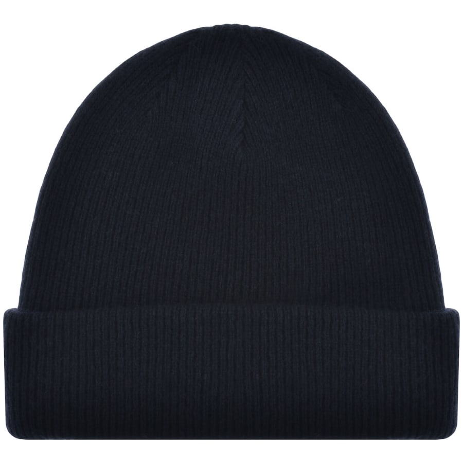 Image number 2 for Norse Projects Merino Lambswool Beanie Navy