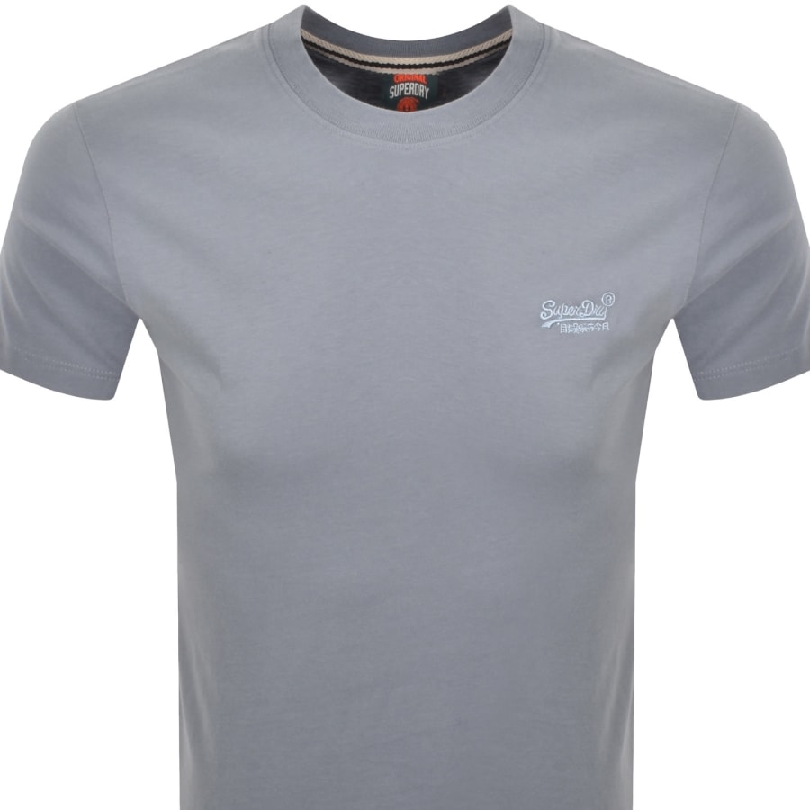 Image number 2 for Superdry Vintage Logo T Shirt Blue
