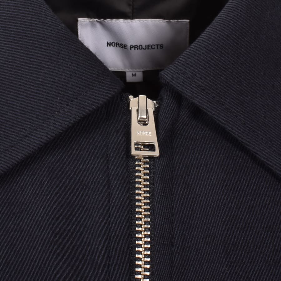 Image number 4 for Norse Projects Askel Cavalry Wool Jacket Navy