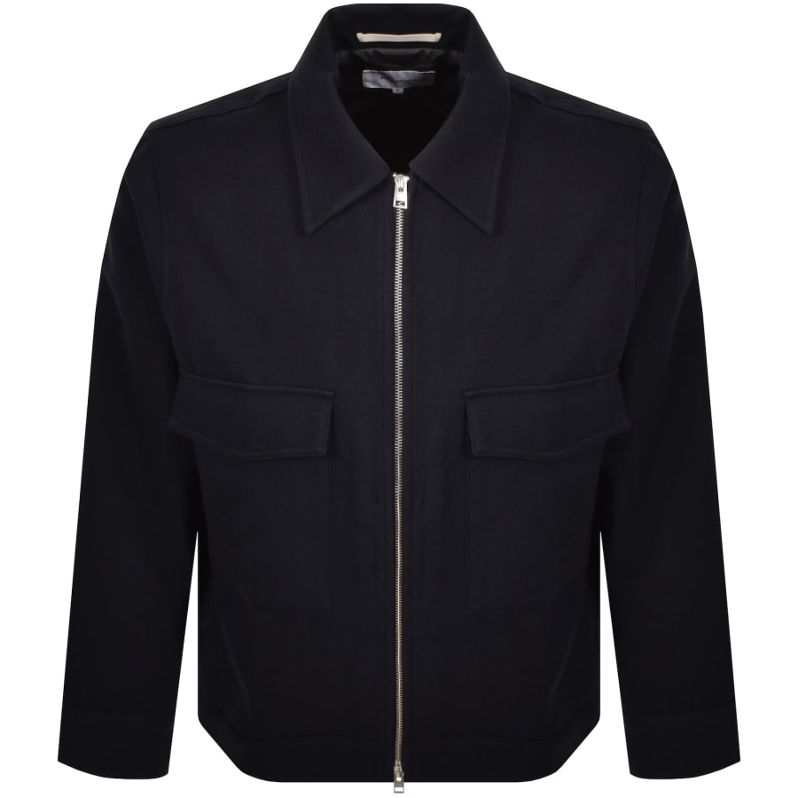 Image number 1 for Norse Projects Askel Cavalry Wool Jacket Navy