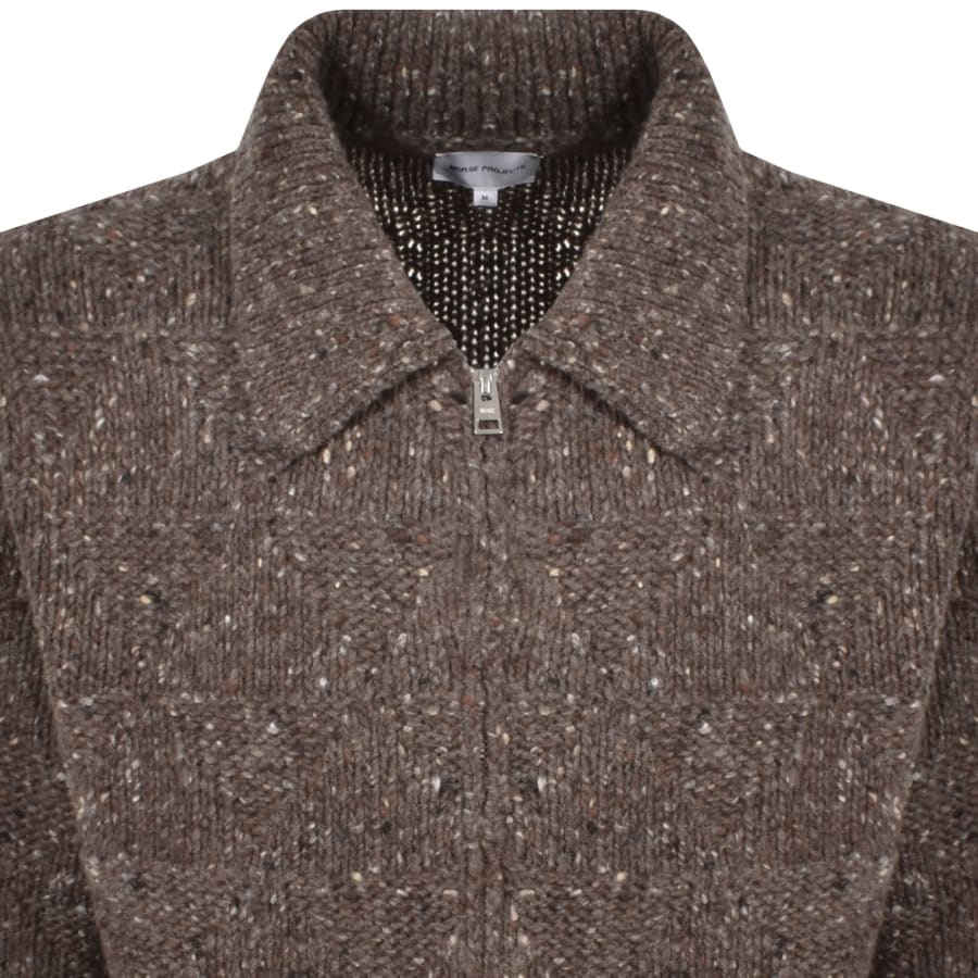 Image number 2 for Norse Projects Erik Donegal Diamond Jacket Brown