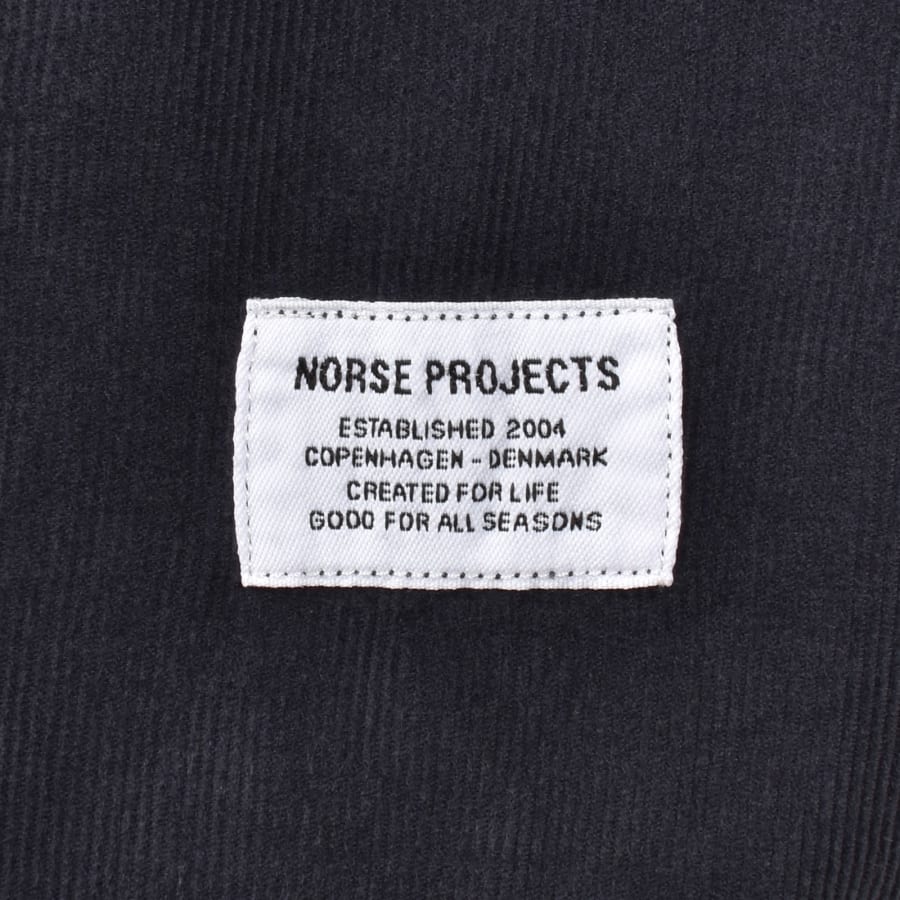 Image number 3 for Norse Projects Algot Micro Cord Shirt Grey