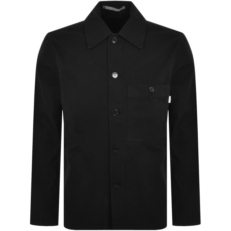 Image number 1 for Norse Projects Standard Twill Overshirt Black