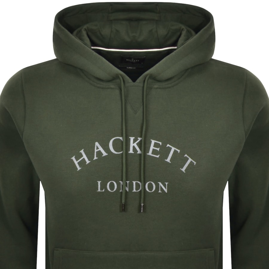 Image number 2 for Hackett London Heritage Hoodie Green