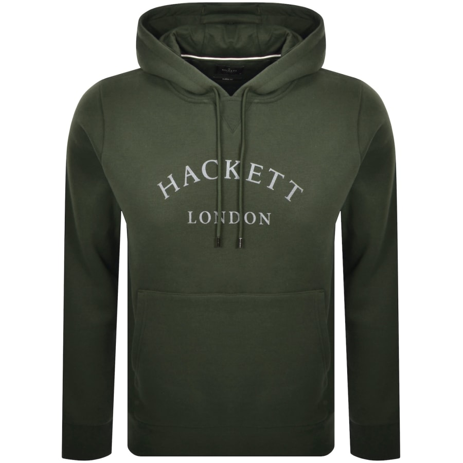 Image number 1 for Hackett London Heritage Hoodie Green