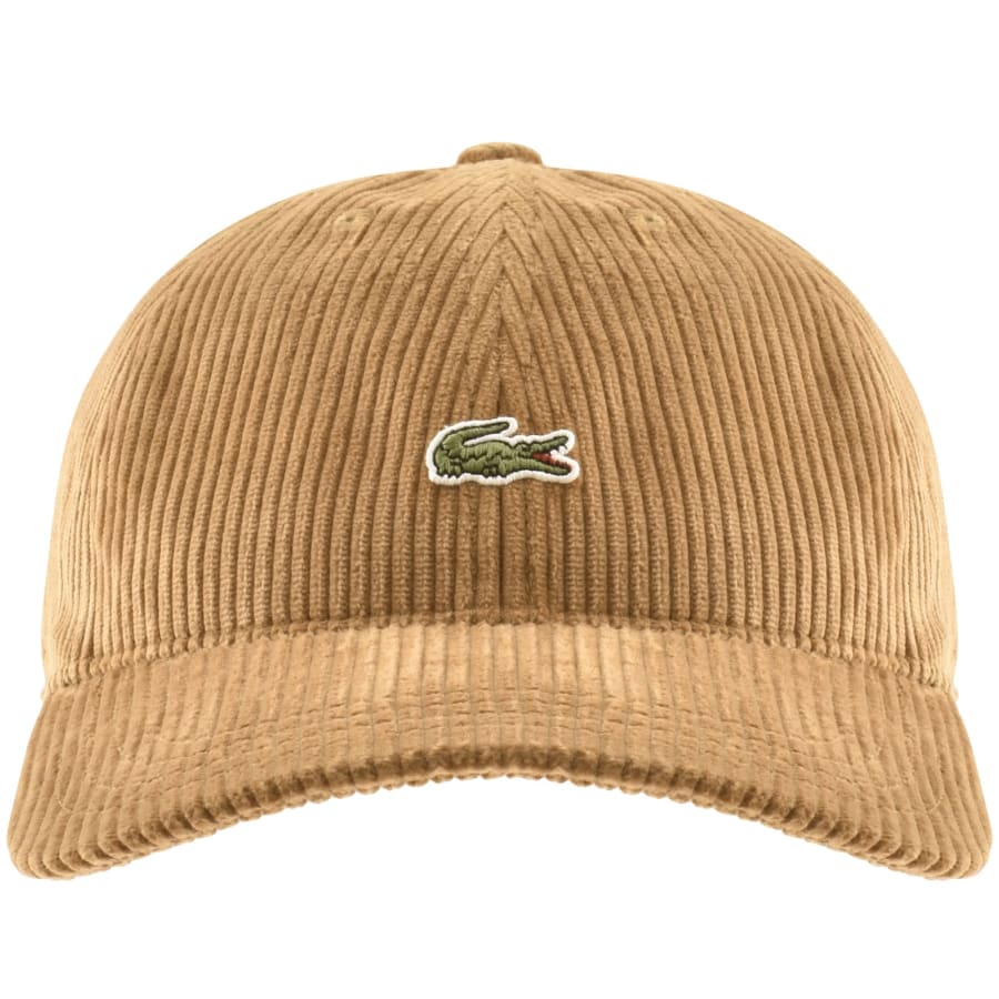 Image number 1 for Lacoste Velour Baseball Cap Brown