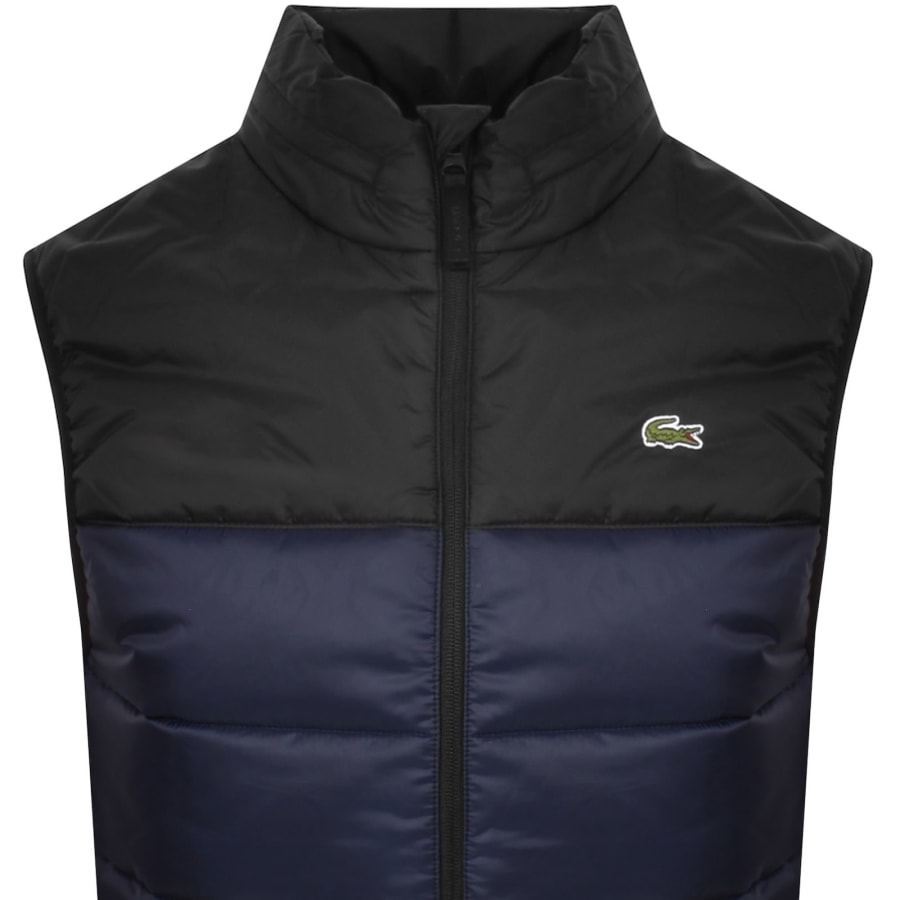Image number 2 for Lacoste Hooded Logo Gilet Navy