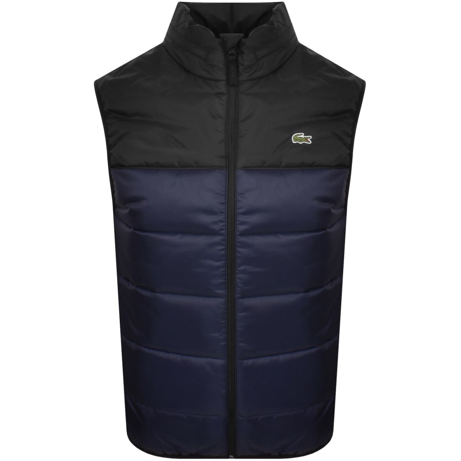 Image number 1 for Lacoste Hooded Logo Gilet Navy