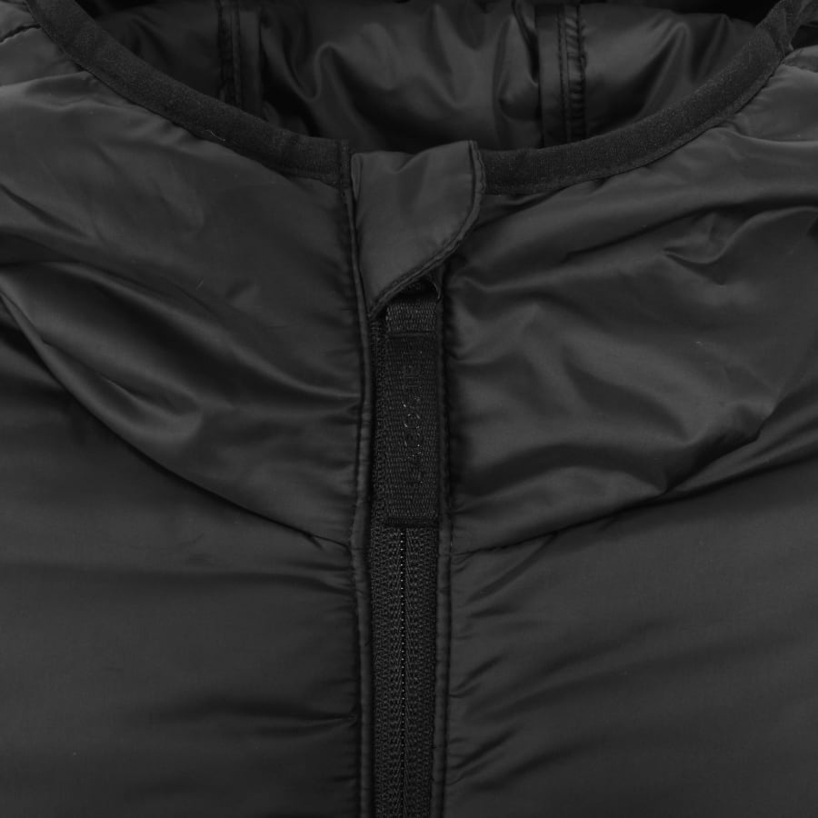 Image number 4 for Lacoste Hooded Logo Jacket Black
