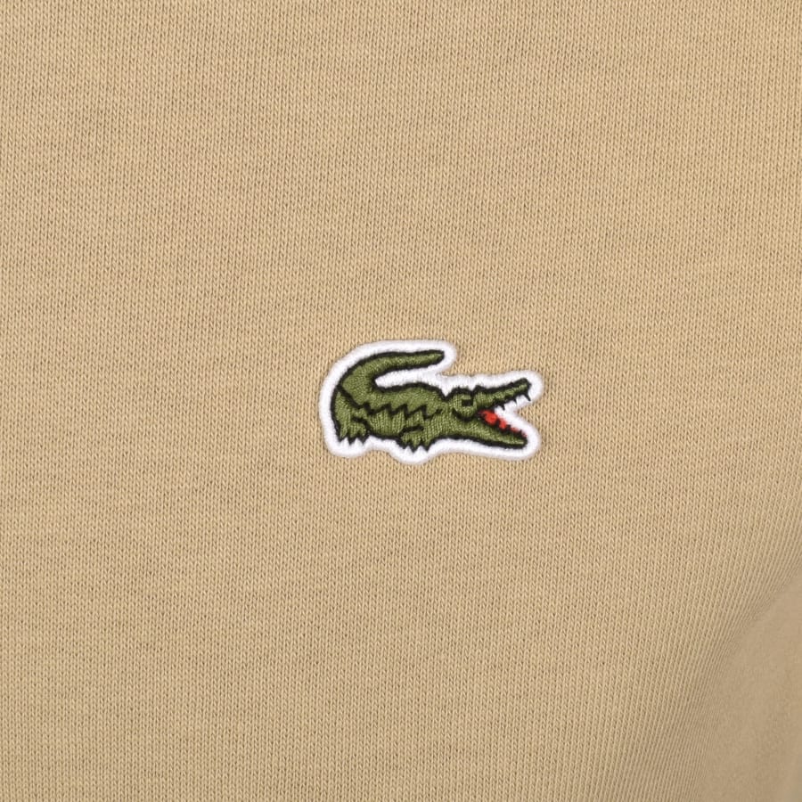 Image number 3 for Lacoste Crew Neck Sweatshirt Beige