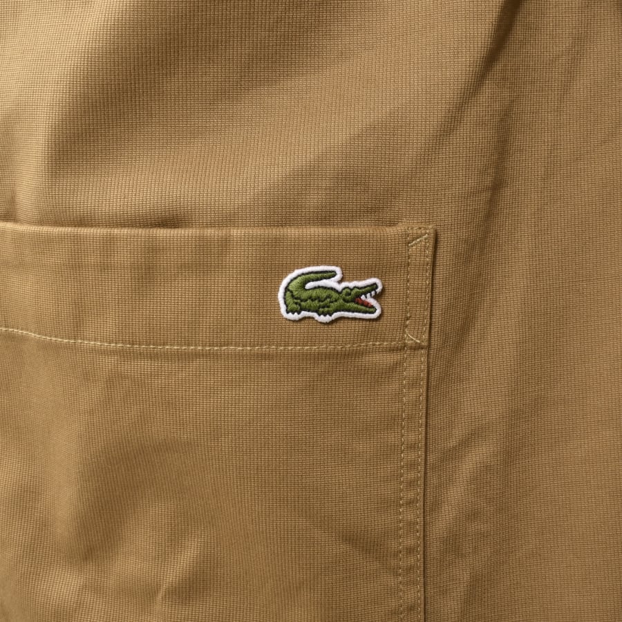 Image number 3 for Lacoste Woven Overshirt Brown