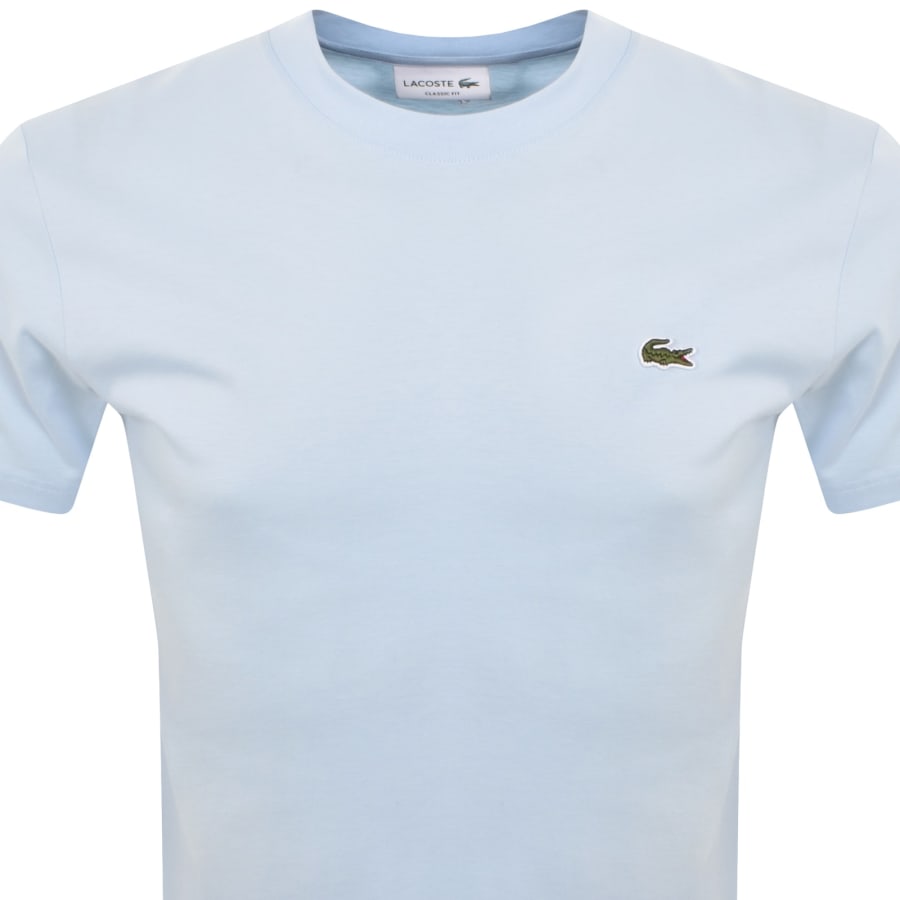Image number 2 for Lacoste Core Logo T Shirt Sky Blue