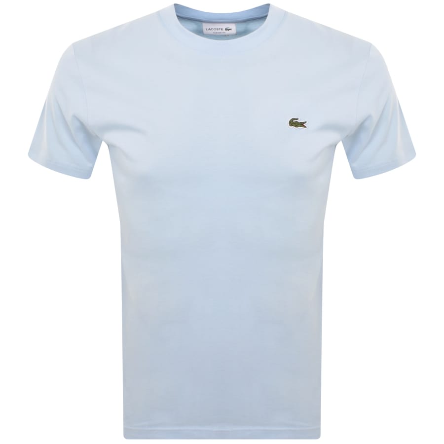 Image number 1 for Lacoste Core Logo T Shirt Sky Blue