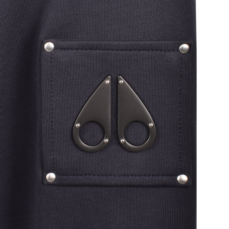 Image number 3 for Moose Knuckles Hartsfield QZ Sweatshirt Navy