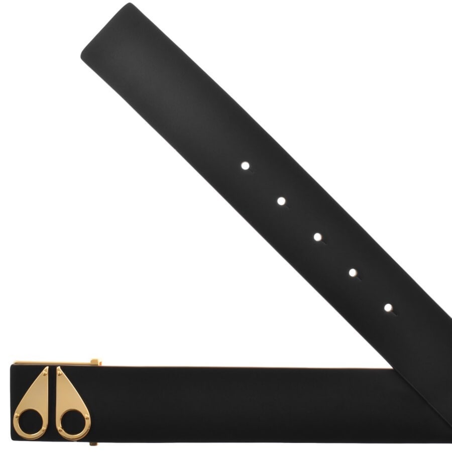 Image number 2 for Moose Knuckles Logo Icon Belt Gold