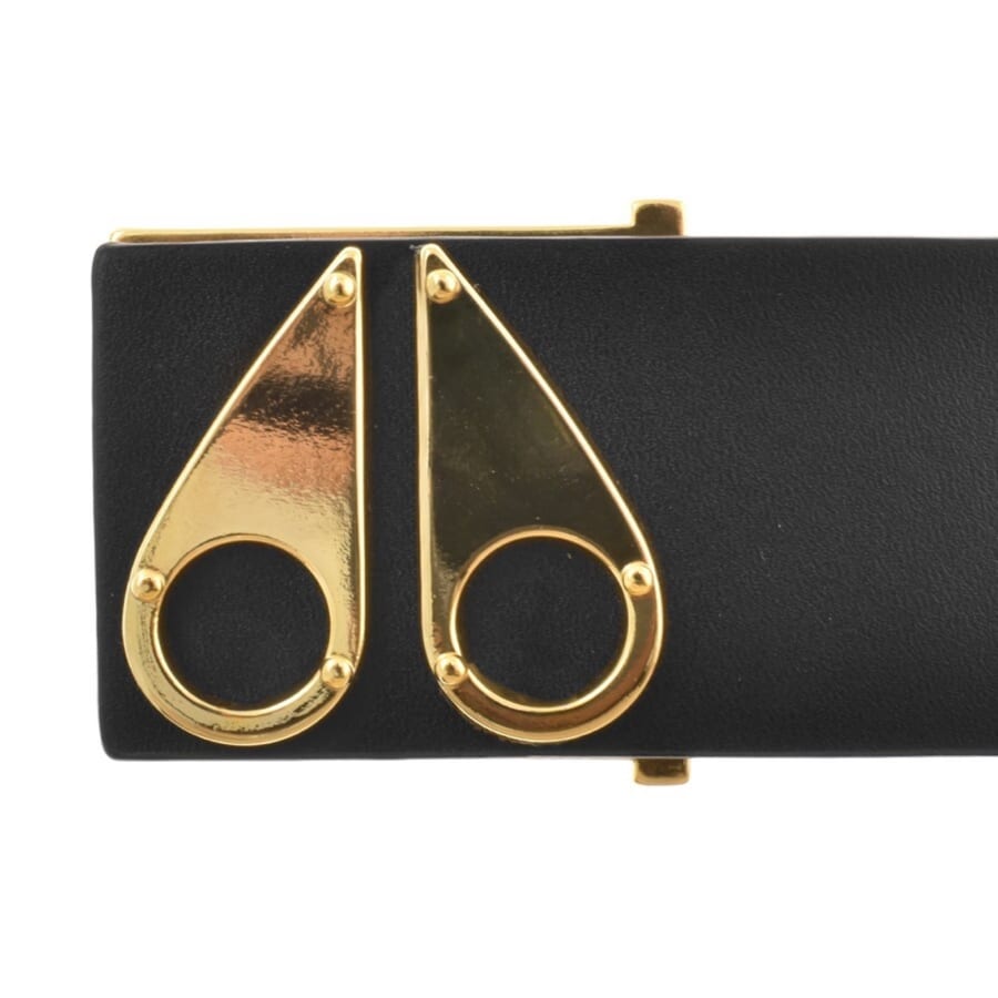 Image number 3 for Moose Knuckles Logo Icon Belt Gold