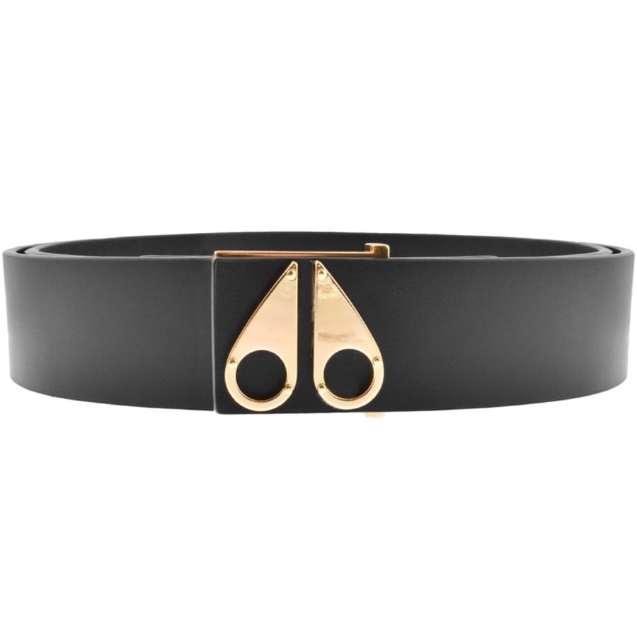 Image number 1 for Moose Knuckles Logo Icon Belt Gold