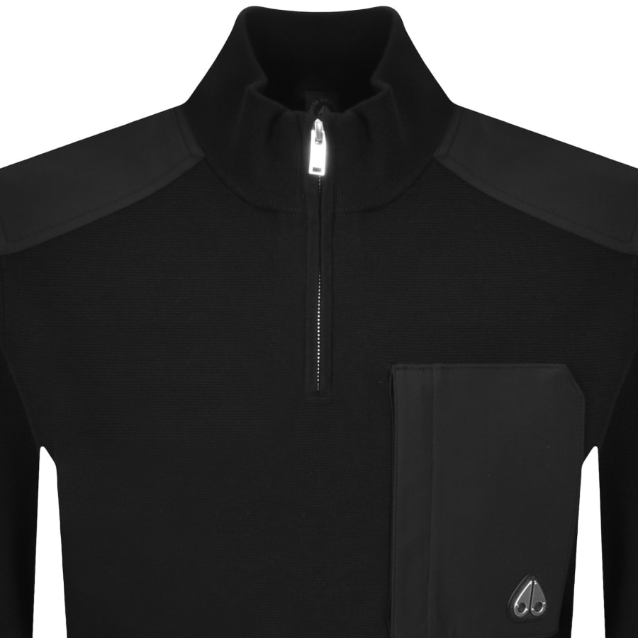 Image number 2 for Moose Knuckles Elowan QZ Sweatshirt Black
