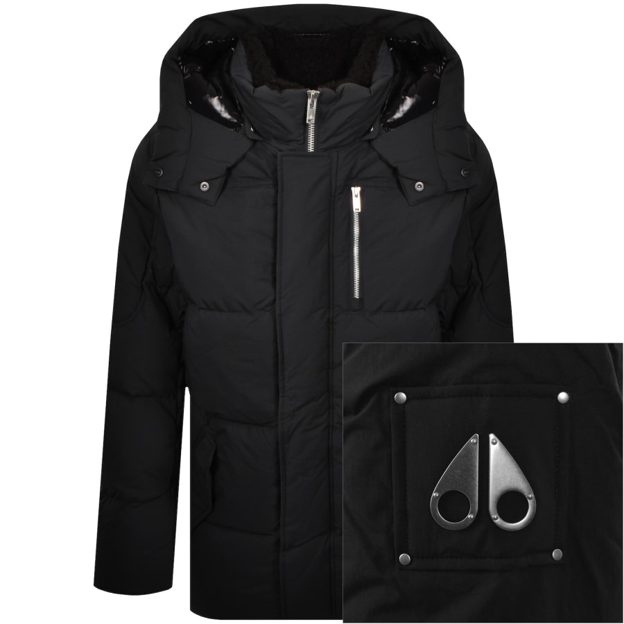 Image number 1 for Moose Knuckles Everest 3Q Puffer Jacket Black