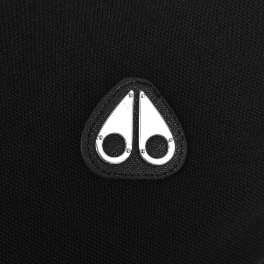 Image number 3 for Moose Knuckles Everett Gold Polo T Shirt Black