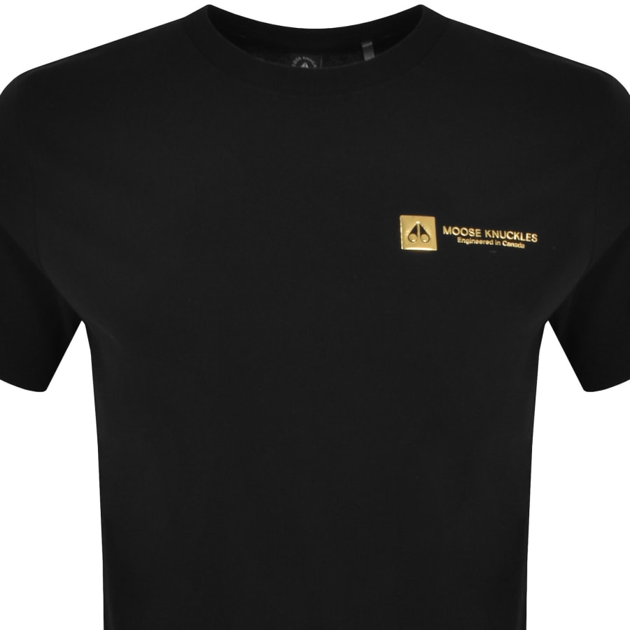 Image number 2 for Moose Knuckles Keshi Gold T Shirt Black