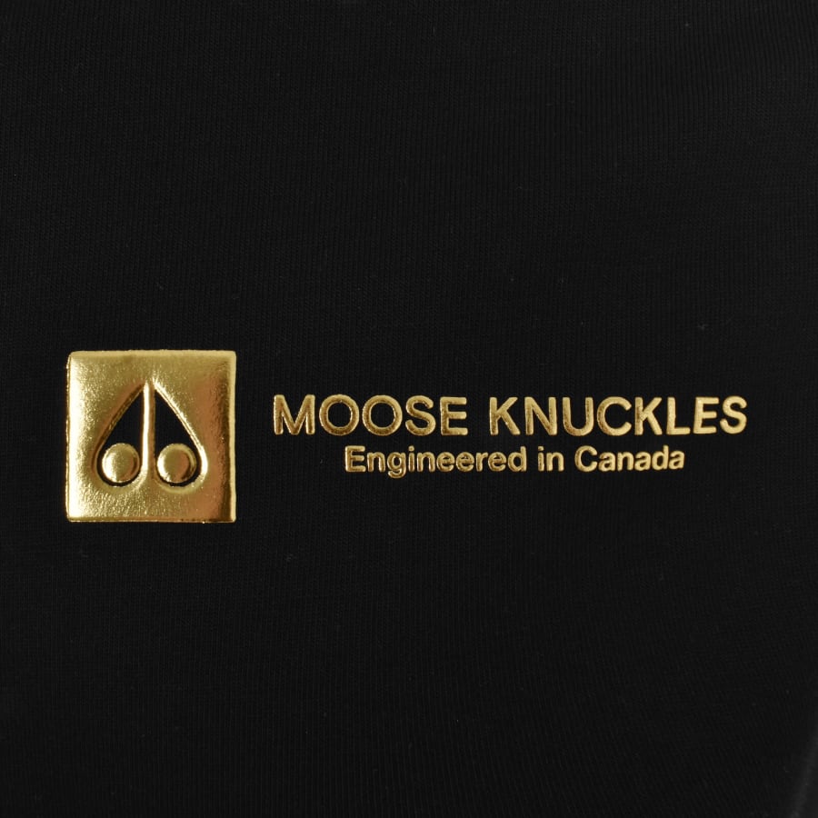 Image number 3 for Moose Knuckles Keshi Gold T Shirt Black