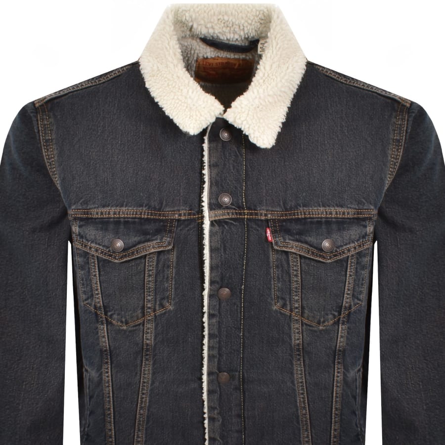 Image number 2 for Levis Sherpa Trucker Jacket Denim