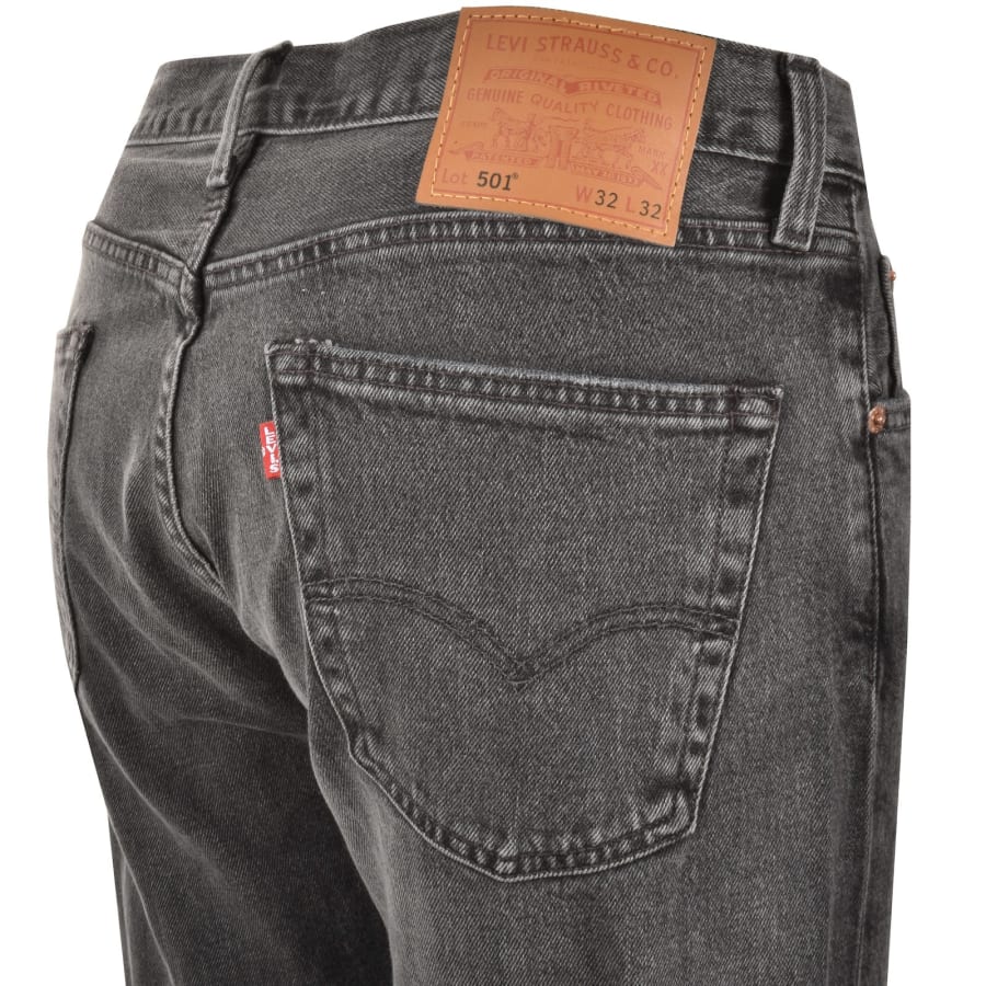 Image number 4 for Levis 501 Original Stretch Jeans Grey
