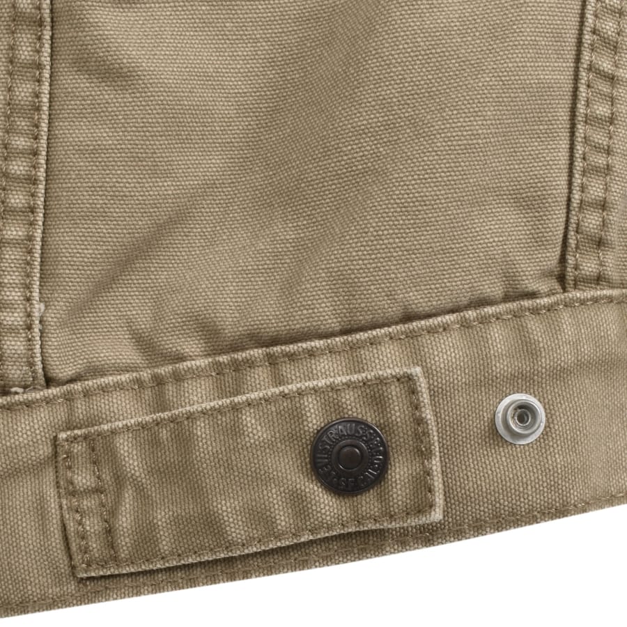 Image number 4 for Levis Sherpa Trucker Denim Jacket Brown