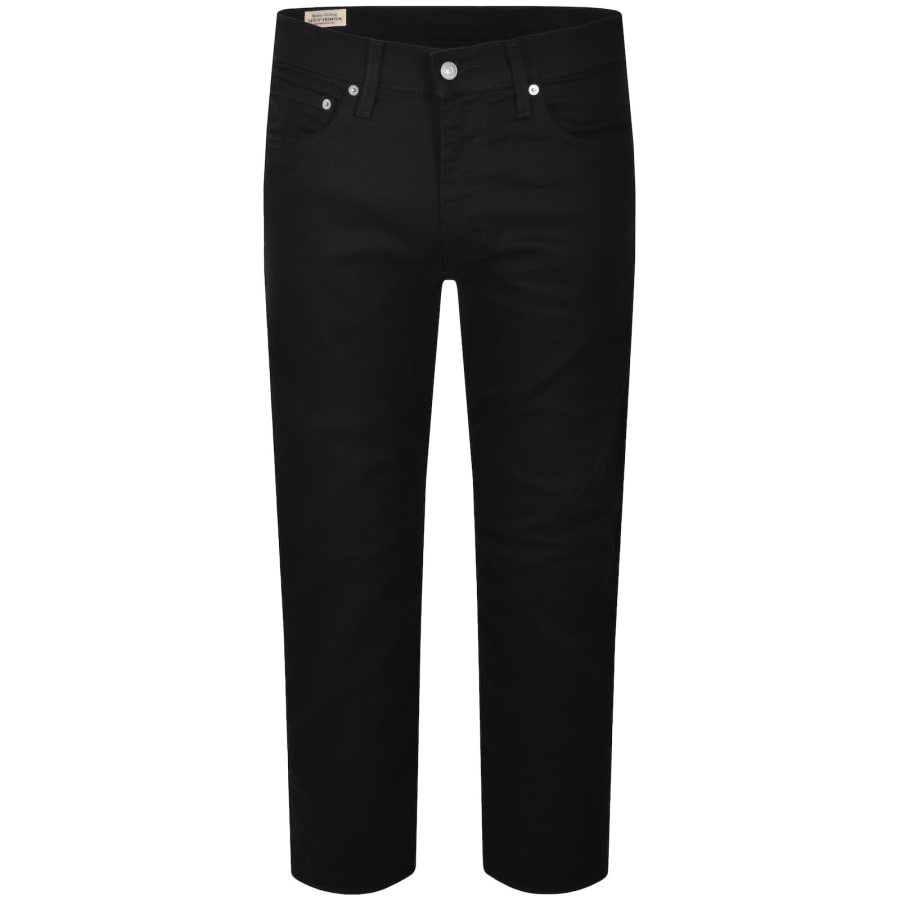 Image number 2 for Levis 502 Regular Tapered Jeans Black