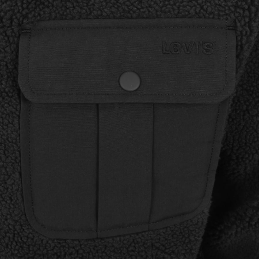 Image number 3 for Levis Joonie Sherpa Jacket Black
